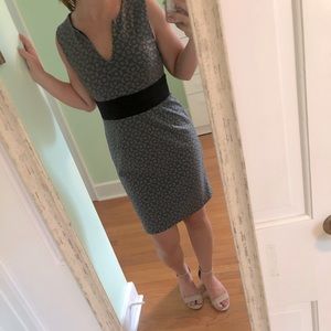 Black and grey patterned Gap dress